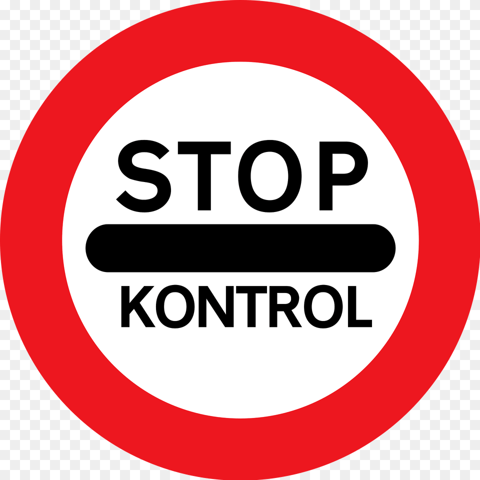 Other Control Sign In Denmark Clipart, Symbol, Road Sign Png