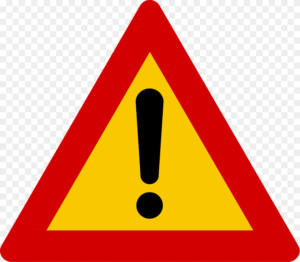 Other Danger Sign In Iceland Clipart, Symbol, Road Sign Png