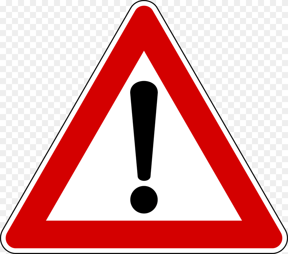 Other Danger Sign In Italy Clipart, Symbol, Road Sign Free Transparent Png