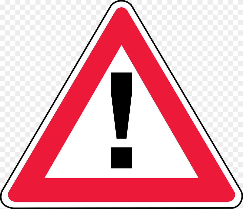 Other Danger Sign In Latvia Clipart, Symbol, Road Sign, Triangle Free Png