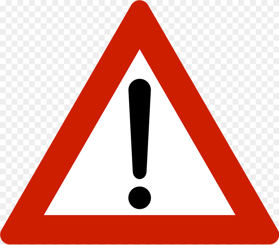 Other Danger Sign In Norway Clipart, Symbol, Road Sign Free Transparent Png