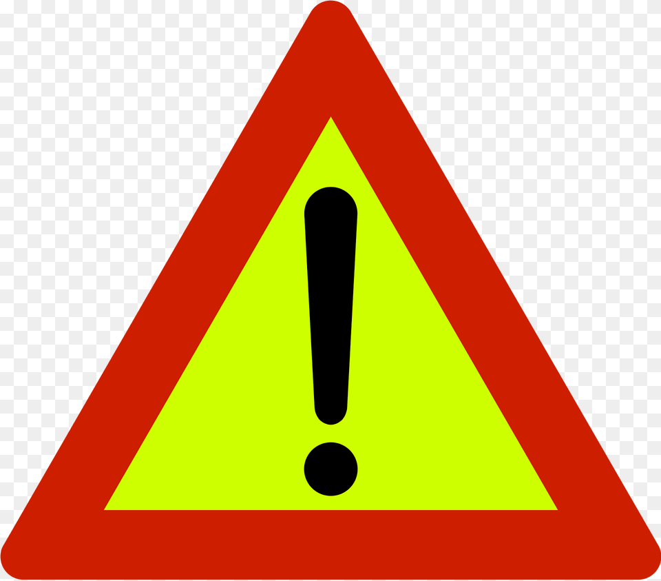 Other Danger Temporary Sign In Norway Clipart, Symbol, Road Sign Free Png Download