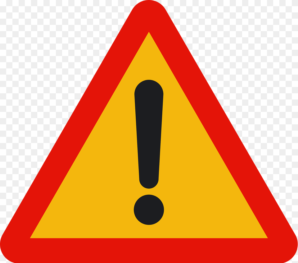 Other Danger Temporary Sign In Spain Clipart, Symbol, Road Sign, Dynamite, Weapon Png
