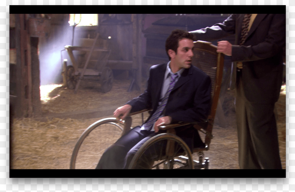Otherdid Nana Blossom Get Her Wheelchair From Schrute, Chair, Furniture, Male, Adult Free Png Download