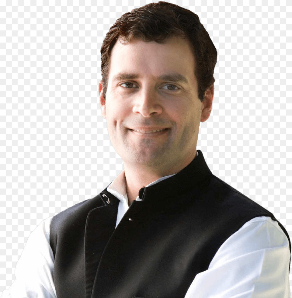 Others All Congress Of National India List Clipart Rahul Gandhi, Vest, Smile, Shirt, Portrait Png Image