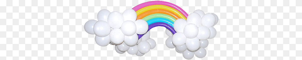 Otra Forma Decorativa Es Pegando Los Globos De Colores Nubes Y Arcoiris Con Globos, Balloon, Light, Chandelier, Lamp Png Image