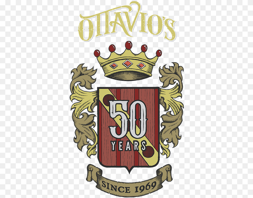 Ottavios 50th Anniversary Illustration, Emblem, Symbol, Logo, Badge Png