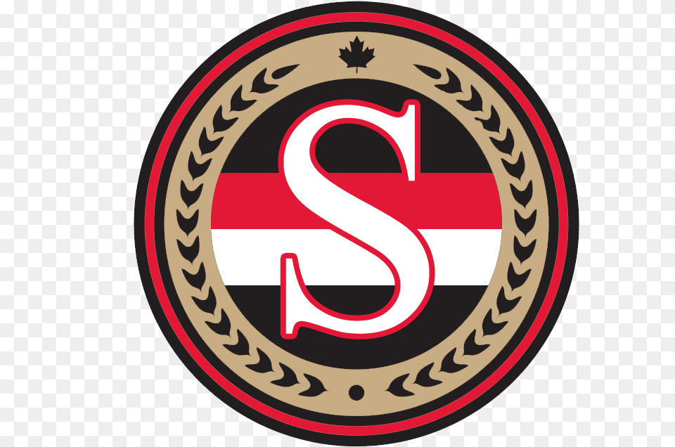 Ottawa Senators Hockey Logo Ottawa Senators Circle Logo, Emblem, Symbol, Disk Free Png Download