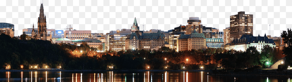 Ottawa Skyline Night Transparent, Architecture, Tower, Spire, Scenery Free Png