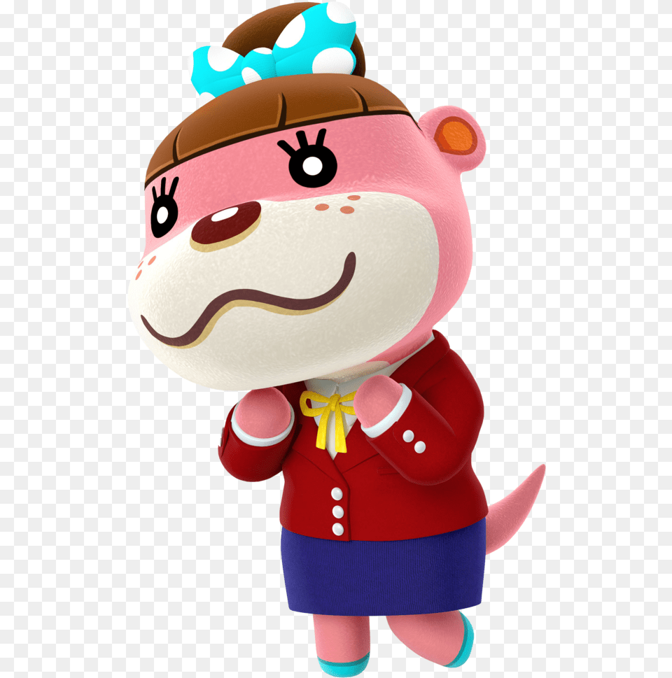 Otter Animal Crossing Wiki Nookipedia Happy Home Designer Lottie, Plush, Toy Png Image