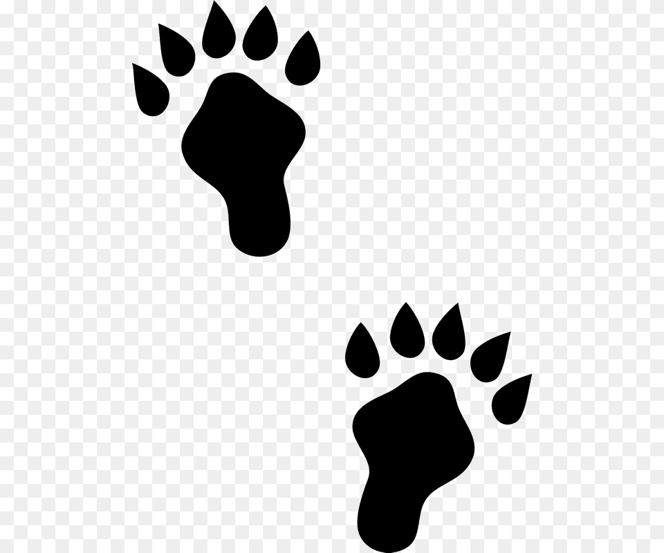 Otter Clipart Paws Rubber Stamp, Footprint, Animal, Kangaroo, Mammal Free Transparent Png