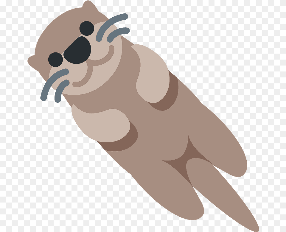 Otter Emoji Clipart Transparent Creazilla Discord Otter Emoji, Clothing, Glove, Animal, Fish Free Png Download