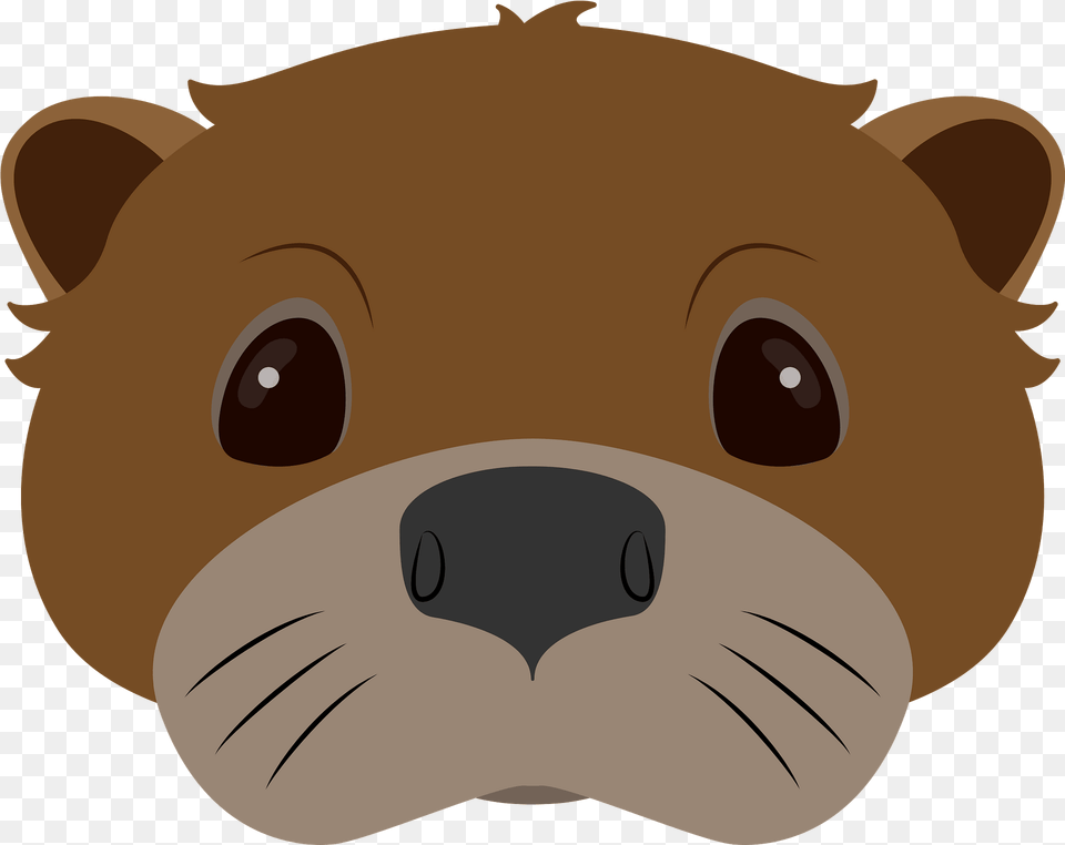 Otter Face Clipart Download Transparent Creazilla Happy, Snout, Animal, Fish, Sea Life Free Png