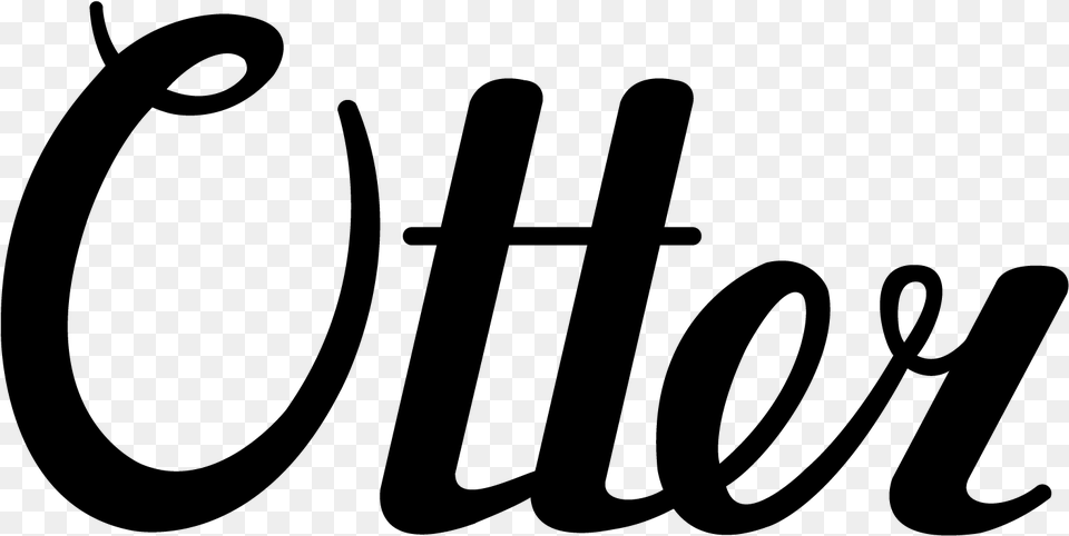 Otter Logo Lettering Skillshare, Gray Free Png Download