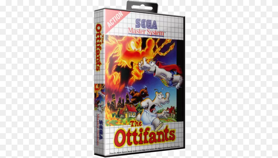 Ottifants The Rom Sega Master System Sms Emuromnet Master System 3d Box, Game, Super Mario Png Image