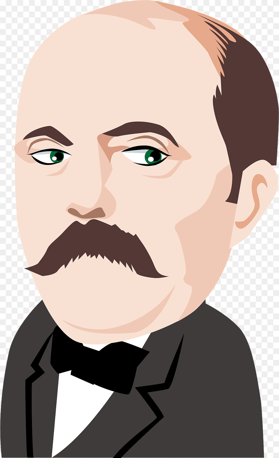 Otto Von Bismarck Clipart, Face, Head, Mustache, Person Png