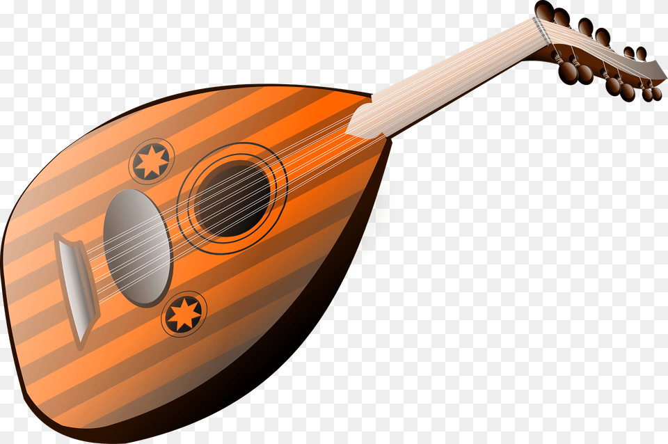 Oud Lute Clipart, Musical Instrument, Mandolin Free Png