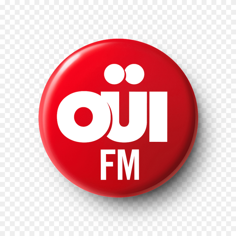 Oui Fm Radio Logo, Symbol, Badge, Ice Hockey Puck, Ice Hockey Free Transparent Png