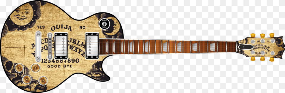 Ouija Board Guitar Wrap Skin Ouija Board Guitar Decal, Electric Guitar, Musical Instrument, Bass Guitar, Face Png Image