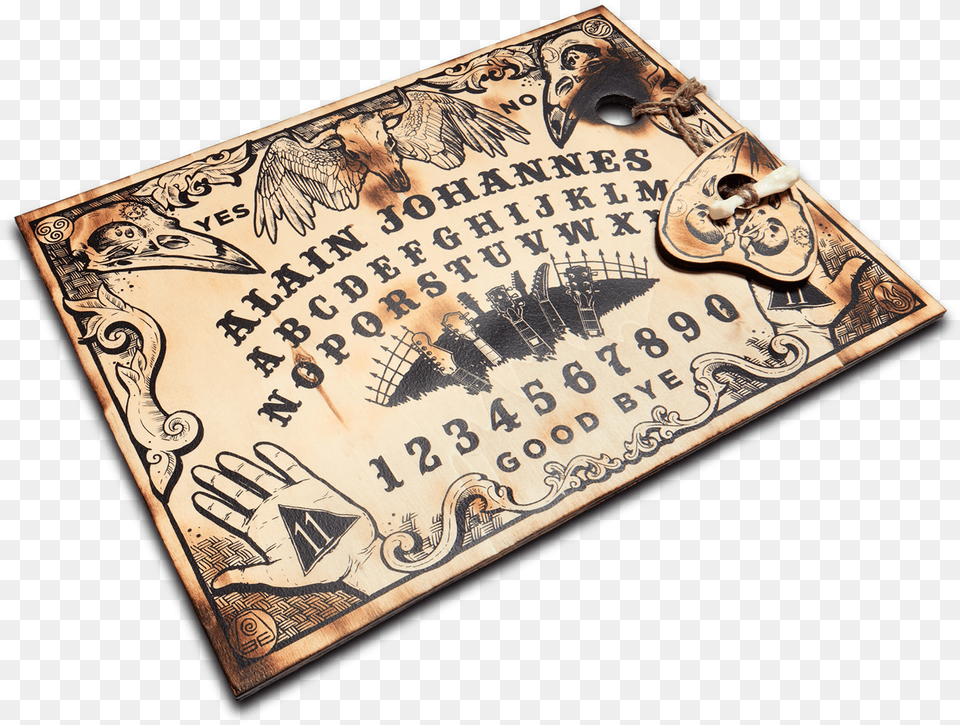 Ouija Board With Planchet Bone Ouija Board, Book, Publication Free Transparent Png