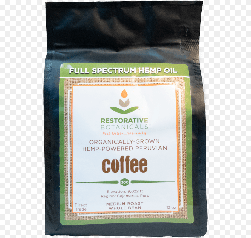 Ounce Bag Of Coffee Whole Bean Hemp Infused Peruvian Fruit, Powder, Flour, Food, Advertisement Png