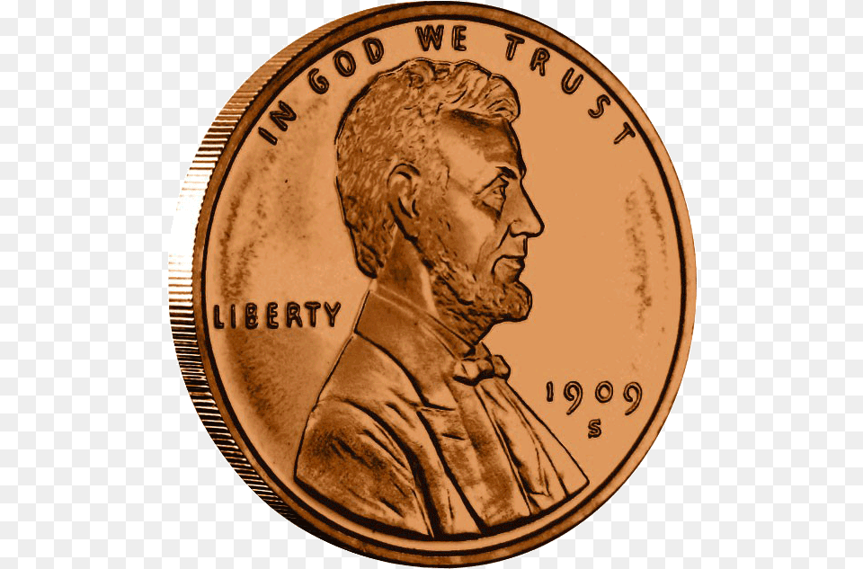 Ounce Copper Coin, Adult, Male, Man, Money Free Png