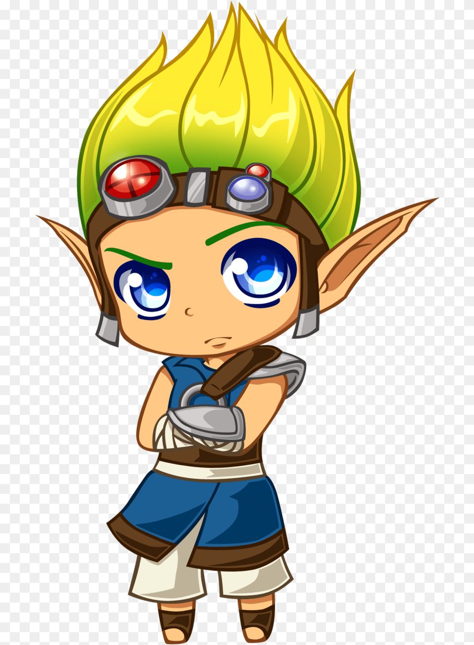 Ouo Wittle Jakie Will Art Challenge Jak Amp Daxter Chibi Jak And Daxter, Book, Comics, Publication, Baby Free Png