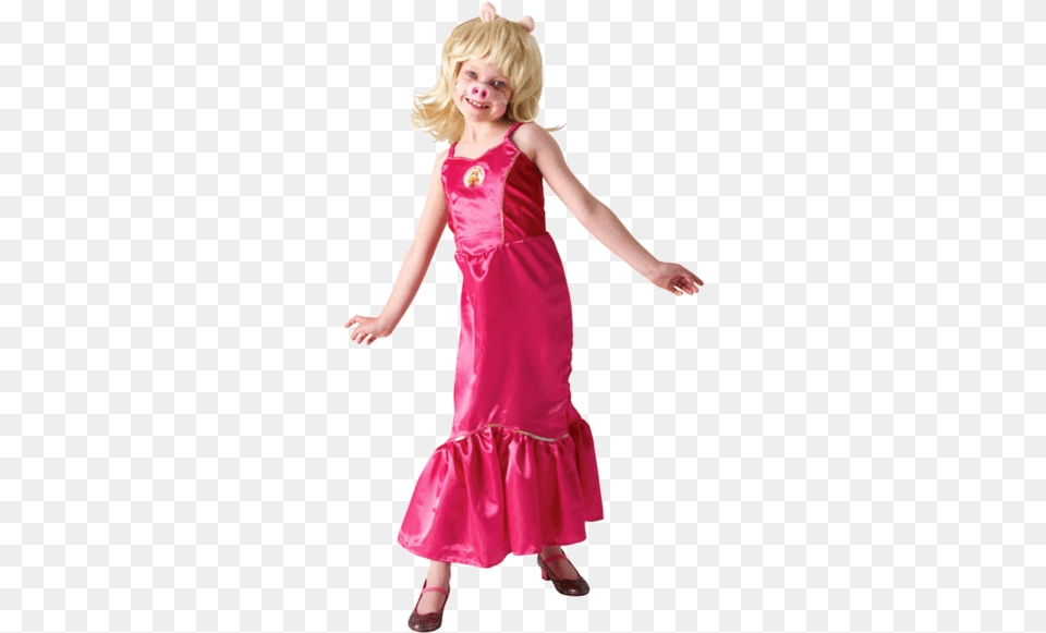 Our Child The Muppets Miss Piggy Costume Is Perfect Muppets Fancy Dress Costumes, Girl, Formal Wear, Female, Person Png Image