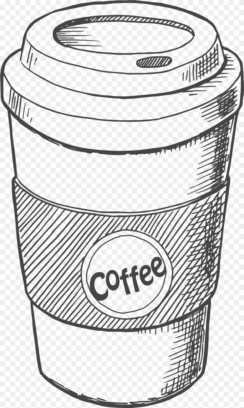 Our Coffee Sketch, Bottle, Shaker, Cup, Beverage Free Png Download