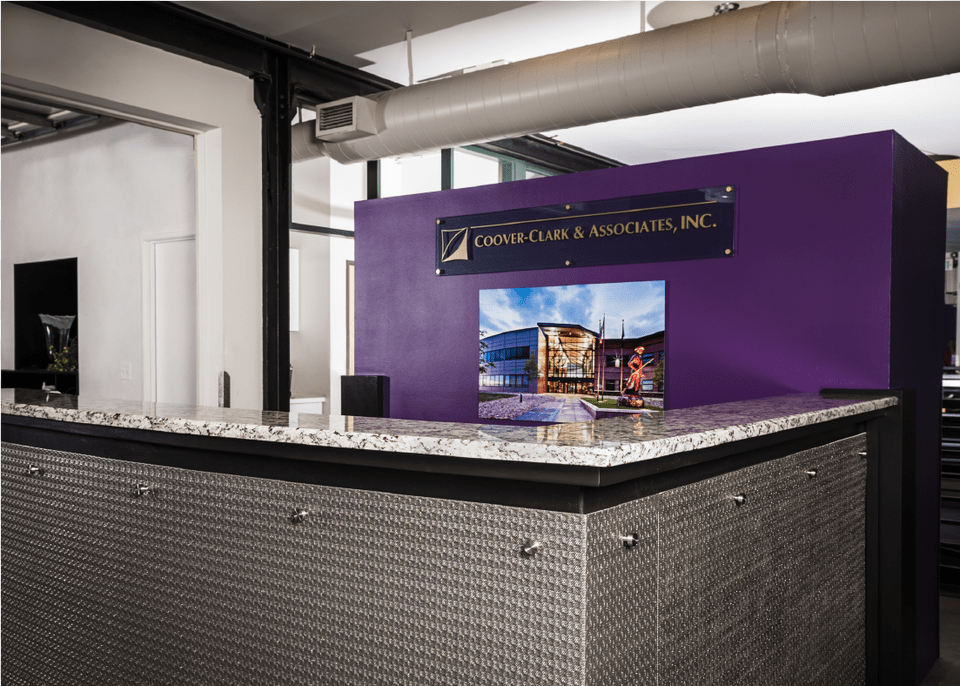 Our Deep Textured Metal Provides Durability And Sustainability Perforated Metal Reception Desk, Table, Interior Design, Indoors, Furniture Png Image