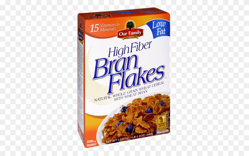 Our Family High Fiber Bran Flakes Cereal Reviews, Bowl, Food Free Transparent Png