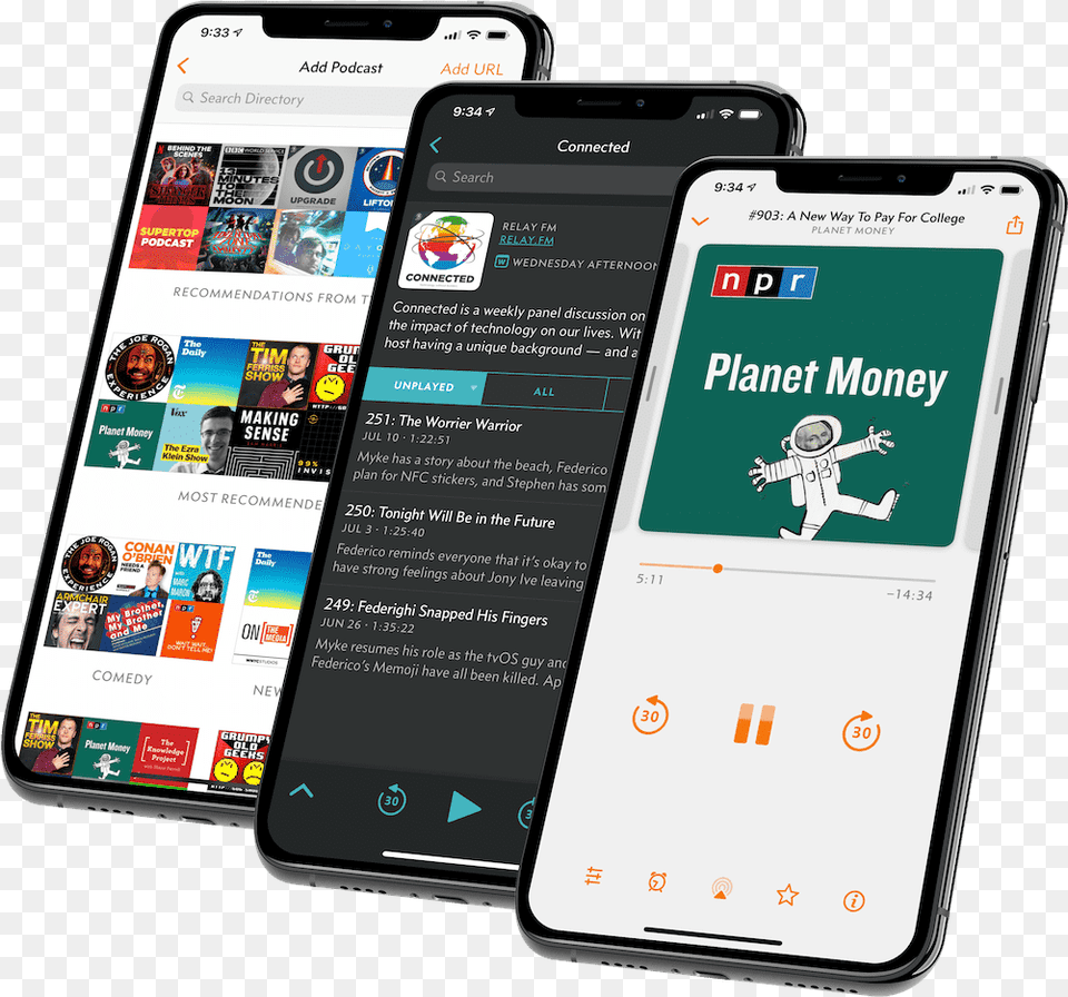 Our Favorite Podcast App For Iphone U0026 Ipad Overcast U2014 The Portable, Electronics, Mobile Phone, Phone, Baby Free Png