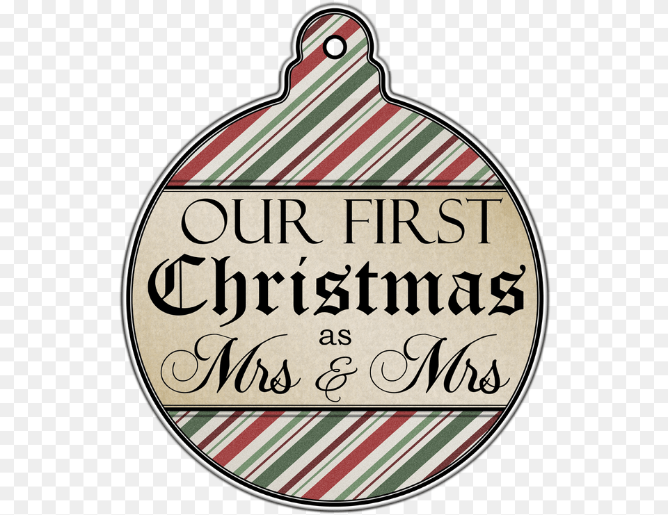 Our First Christmas As Mrs Our First Christmas 2014 Ornament Round, Book, Publication Png