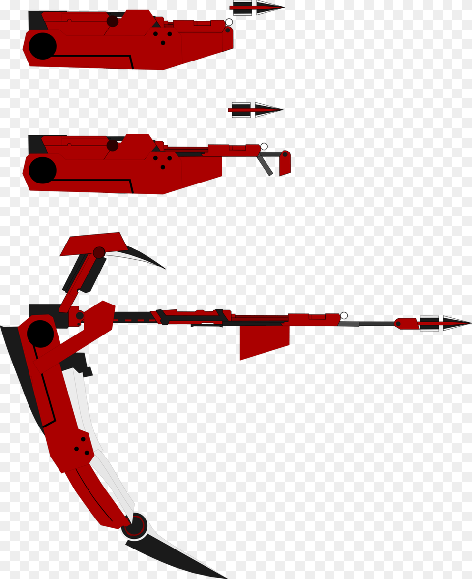 Our First Subject Is Crescent Rose Used By Ruby Rose Rwby Crescent Rose Compact, Weapon, Bow, Car, Transportation Png