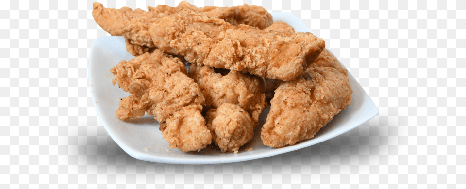 Our Fresh Chicken Tenders Are Made Fresh And Seasoned Crispy Fried Chicken, Food, Fried Chicken, Nuggets, Plate Free Transparent Png