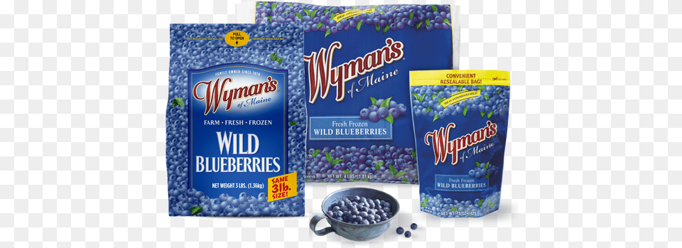 Our Fresh Frozen Wild Blueberries Are Perfect In Cereal Wymans Wild Blueberries 15 Oz Can, Berry, Blueberry, Food, Fruit Free Transparent Png