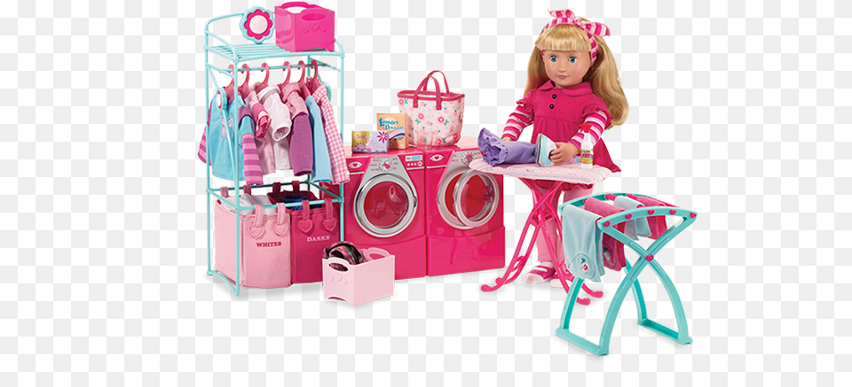 Our Generation Laundry Set Our Generation Girl Doll Accessories, Washer, Appliance, Device, Electrical Device Free Png