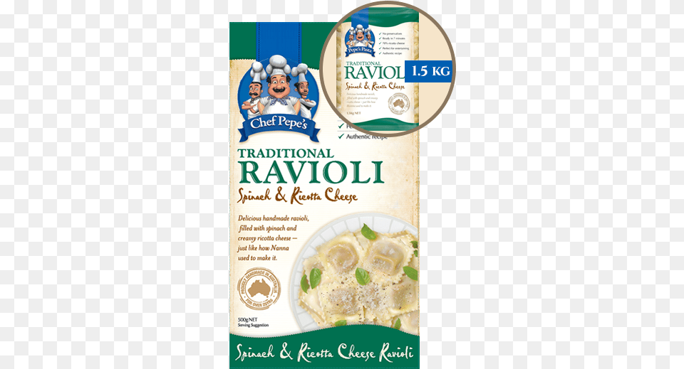 Our Handmade Spinach And Ricotta Cheese Ravioli Is Cock A Leekie Soup, Advertisement, Poster, Food, Pasta Free Png Download