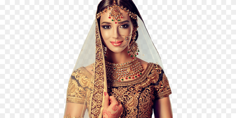 Our Heritage Traditional Indian Costume Girl, Person, Head, Face, Wedding Gown Png