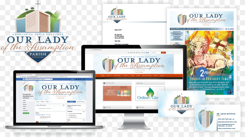 Our Lady Of The Assumption Parish Branding, Advertisement, Poster, Computer, Electronics Png Image