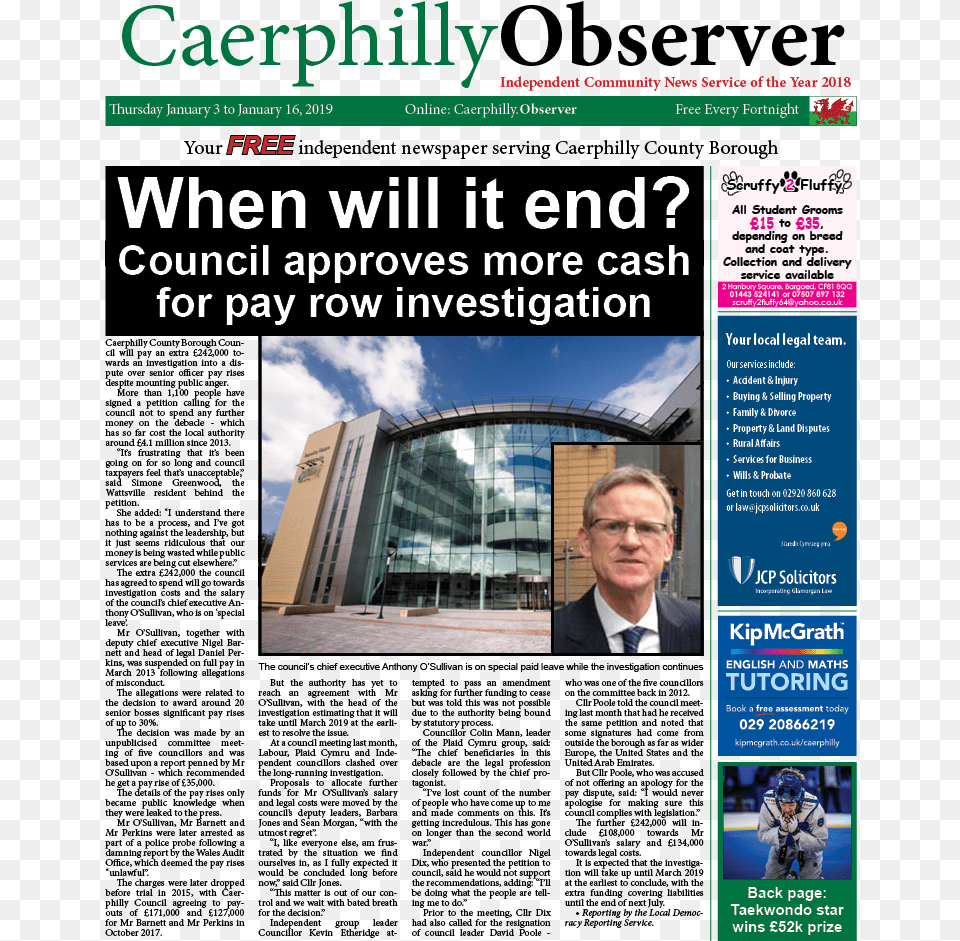 Our Latest Print Edition Caerphilly Observer, Poster, Male, Man, Person Png Image