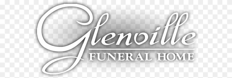 Our Logo With A Drop Shadow Glenville Funeral Home, Calligraphy, Handwriting, Text Free Png