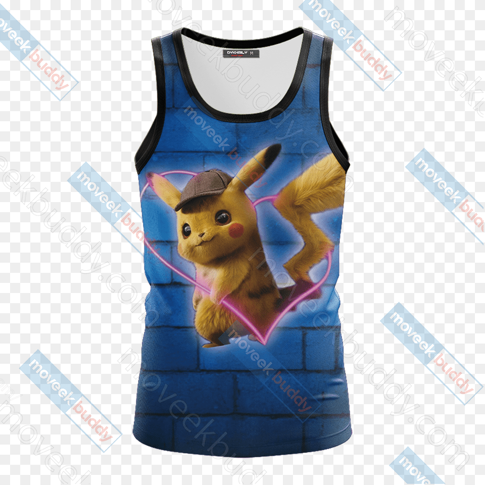 Our Love Is Electric Detective Pikachu New Unisex 3d T Shirt, Toy, Clothing, Tank Top Free Transparent Png