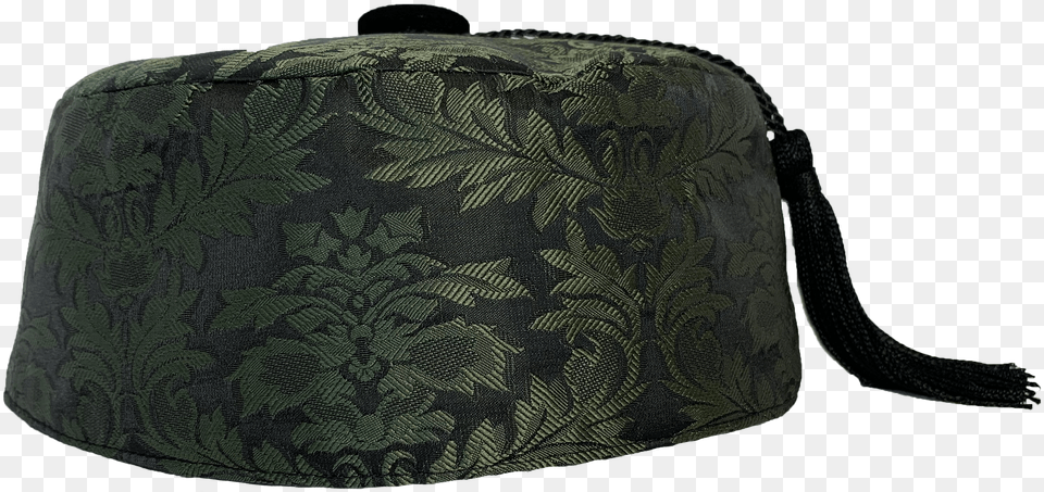 Our Olive Brocade Smoking Cap With Black Lining Is Handbag, Accessories, Bag, Purse Free Png
