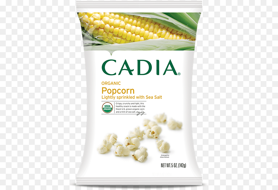 Our Organic Corn Is Grown In The U Cadia Light Salted Popcorn, Food, Grain, Produce, Plant Png