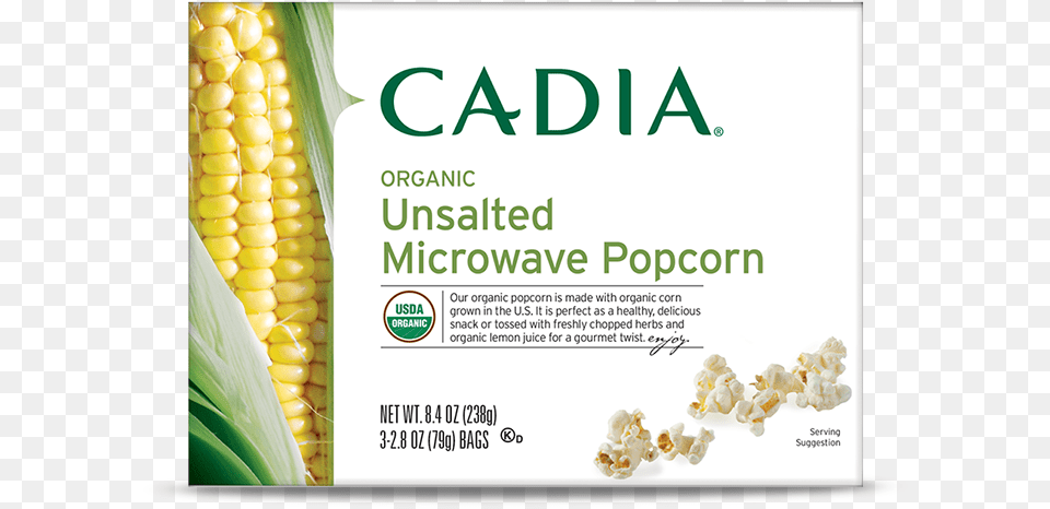 Our Organic Popcorn Is Made With Organic Corn Grown Cadia All Natural Gluten Vanilla Sandwich Cookies, Advertisement, Food, Grain, Produce Free Transparent Png