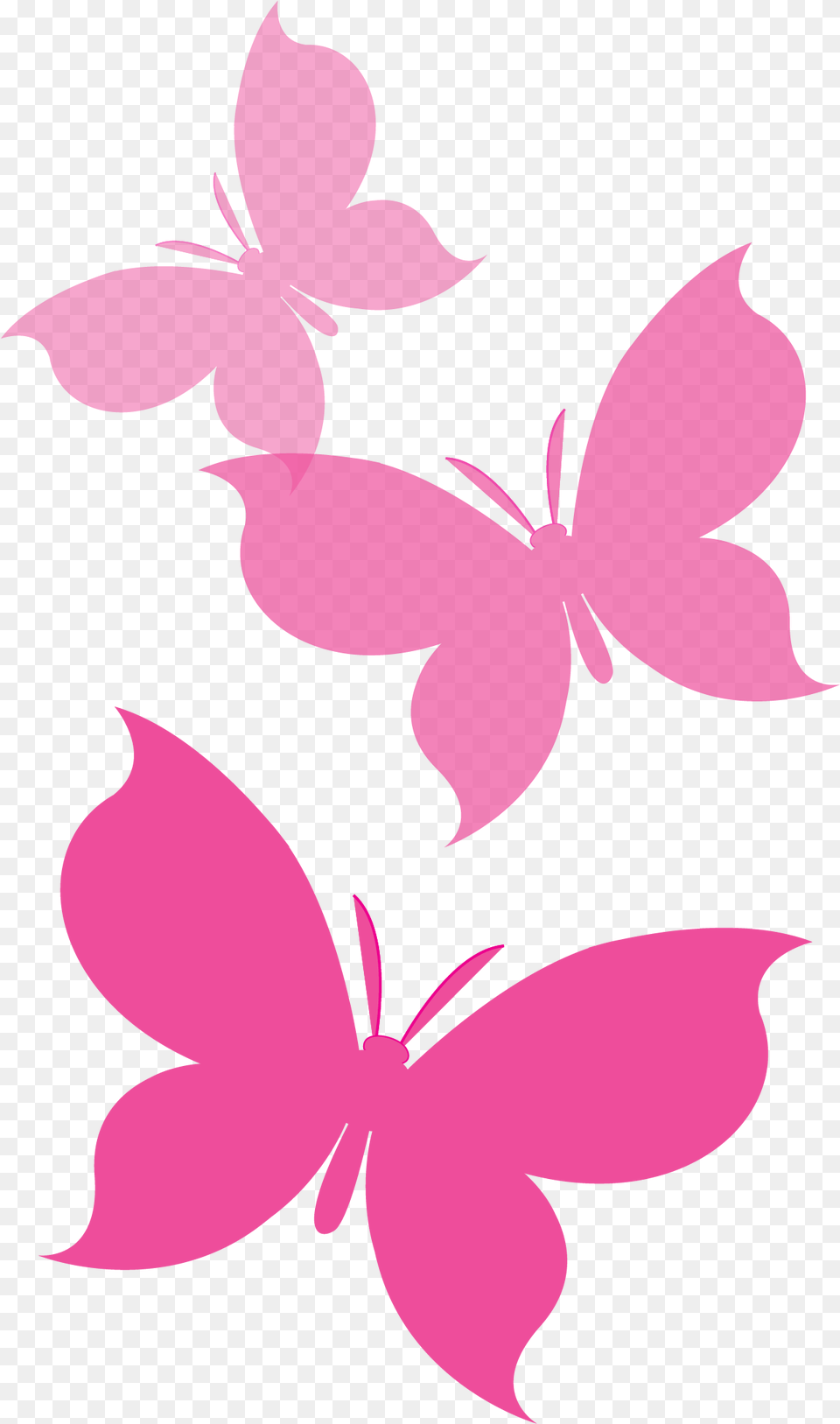 Our Promise Group Of Pink Butterflies Pink Butterfly, Flower, Plant, Art, Floral Design Png Image