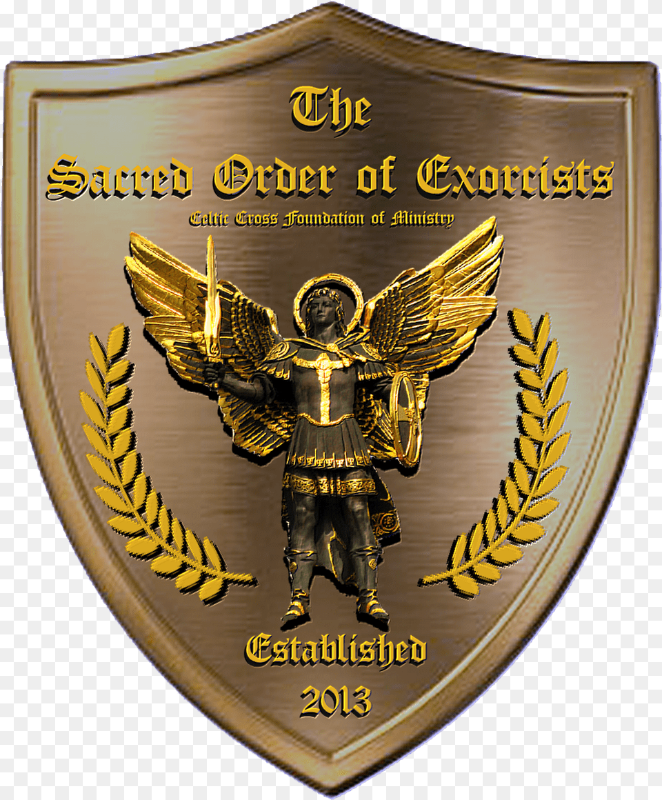 Our Sacred Order Of Exorcists Shield Solid, Symbol, Badge, Logo, Adult Png