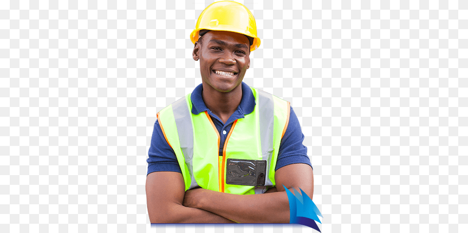 Our Service Solutions Are Customised According To Customers39 African Construction Worker, Clothing, Hardhat, Helmet, Vest Free Png