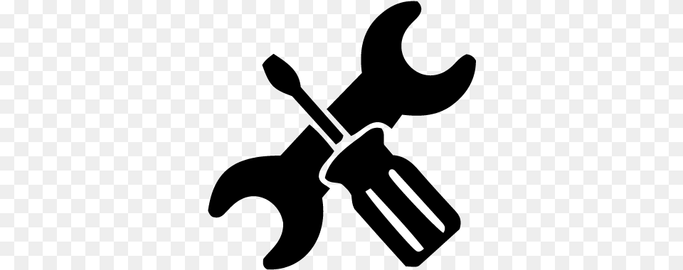 Our Showroom Spanner And Screwdriver Logo, Cutlery, Fork, Blade, Dagger Png